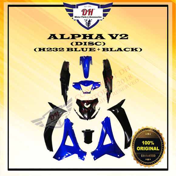 ALPHA V2 (DISC) (ORIGINAL) COVER SET HONDA FULL SET