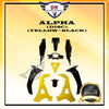 ALPHA (DISC) COVER SET HONDA (YELLOW + BLACK) FULL SET