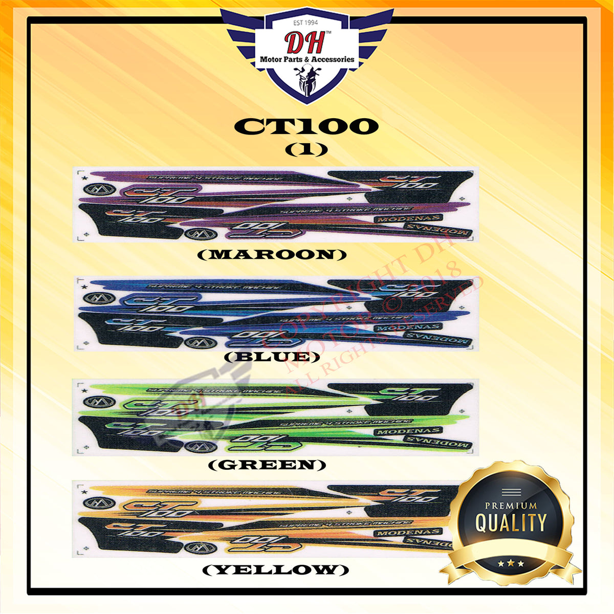 CT 100 (1) STICKER BODY MODENAS CT100 – DH MOTOR PARTS & ACCESSORIES