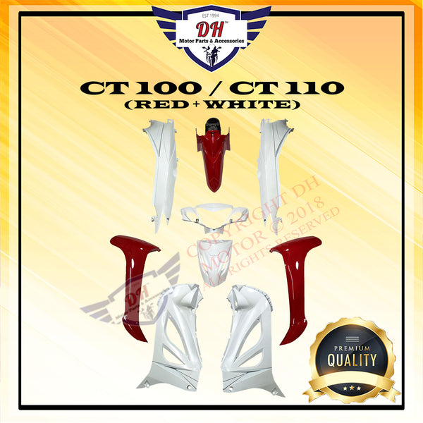 CT100 / CT110 COVER SET MODENAS CT 100 / 110 (RED + WHITE)