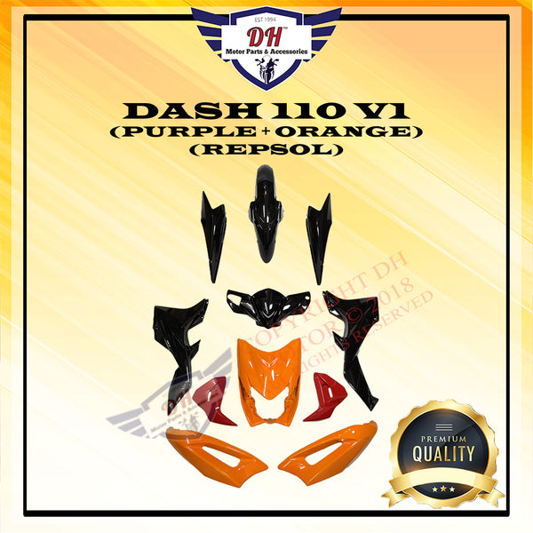 DASH 110 V1 COVER SET (PURPLE + ORANGE REPSOL)