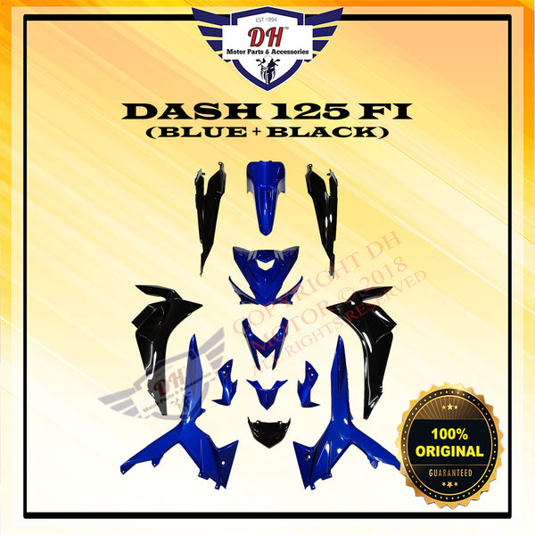 DASH 125 FI (ORIGINAL) COVER SET HONDA DASH 125FI (BLUE + BLACK)
