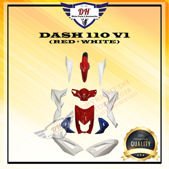 DASH 110 V1 COVER SET (RED + WHITE)