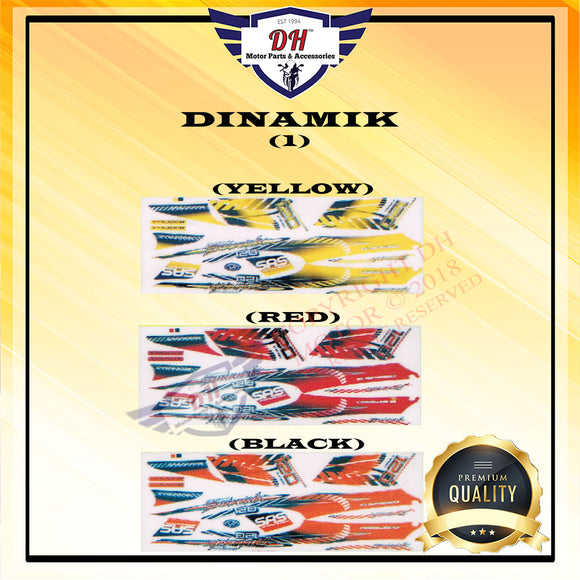 DINAMIK (1) STICKER BODY STRIPE MODENAS