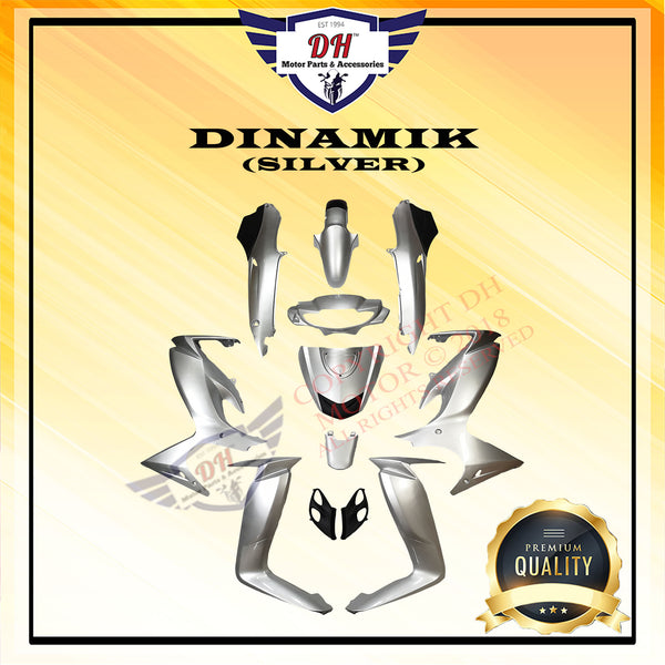 DINAMIK COVER SET (SILVER) MODENAS