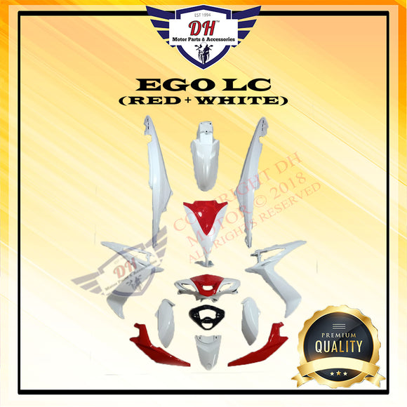 EGO LC COVER SET (RED + WHITE) YAMAHA EGOLC