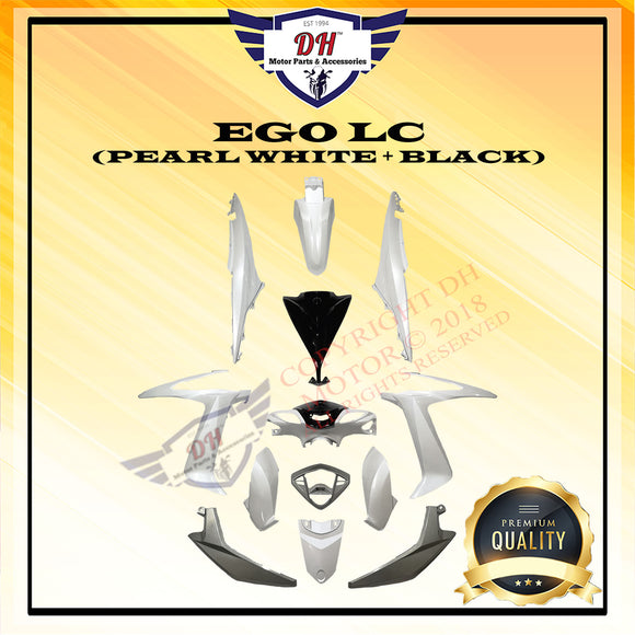EGO LC COVER SET (PEARL WHITE + BLACK) YAMAHA EGOLC