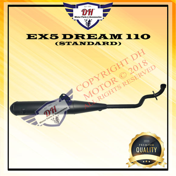 EX5 DREAM 110 (BLACK) EXHAUST MUFFLER (STANDARD) PIPE HONDA