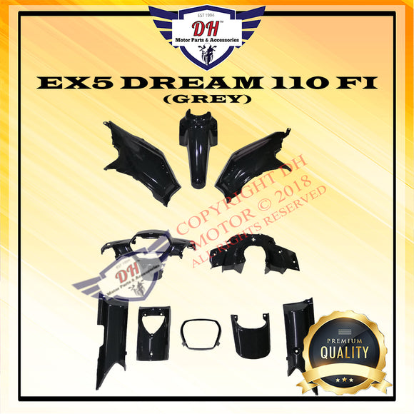 EX5 DREAM 110 FI COVER SET (GREY) FULL SET HONDA