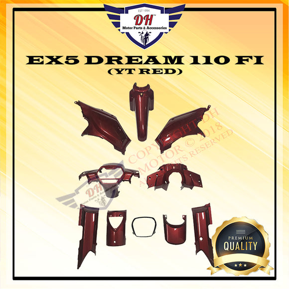 EX5 DREAM 110 FI (YT RED) COVER SET HONDA