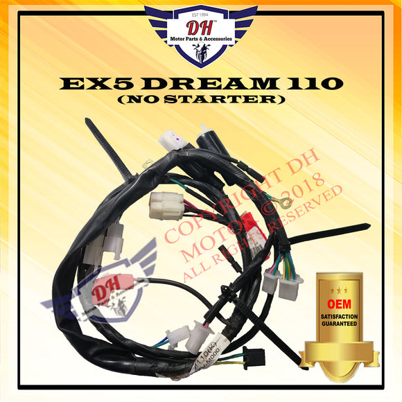 EX5 DREAM 110 (OEM) (NO STARTER)  WIRING BODY WIRE HARNESS FULL SET HONDA