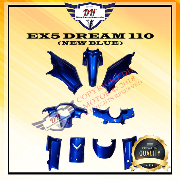 EX5 DREAM 110 (OLD) COVER SET (NEW BLUE) FULL SET HONDA