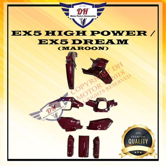 EX5 DREAM / EX5 HIGH POWER (MAROON) COVER SET