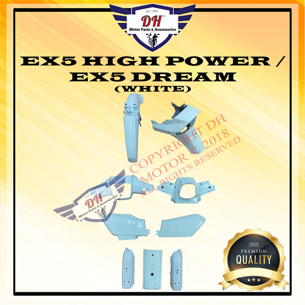 EX5 DREAM / EX5 HIGH POWER (WHITE) COVER SET HONDA