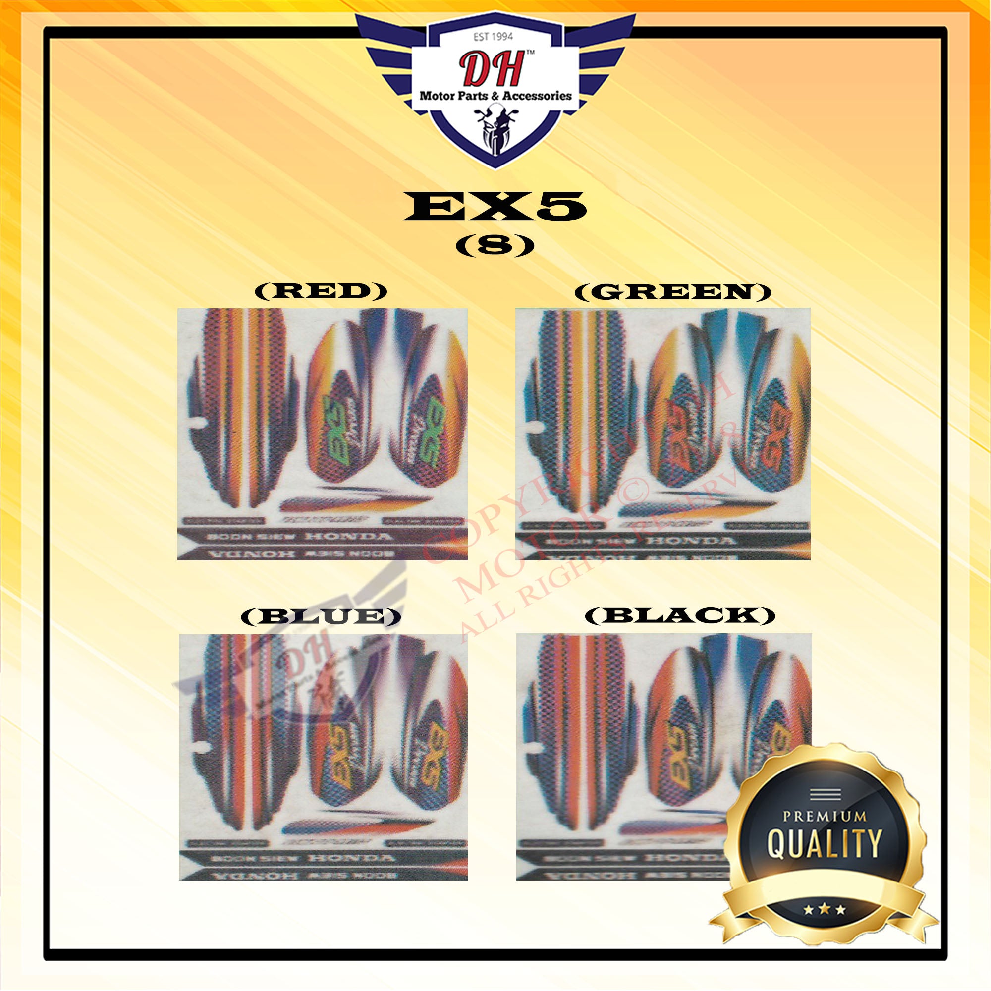 EX5 DREAM (8) STICKER BODY STRIPE HONDA – DH MOTOR PARTS ACCESSORIES