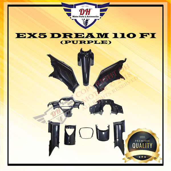 EX5 DREAM 110 FI COVER SET (PURPLE)