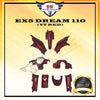 EX5 DREAM 110 (OLD) COVER SET (YT RED)