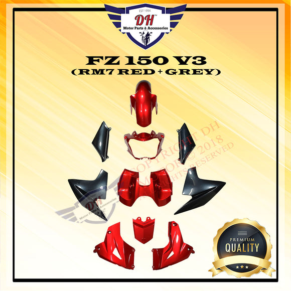 FZ 150 V3 COVER SET YAMAHA FZ150 (RM7 RED + GREY)