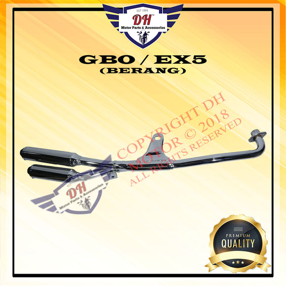 GBO / EX5 EPOWER BERANG DOUBLE EXHAUST MUFFLER RACING SPORTY (STANDARD) PIPE HONDA