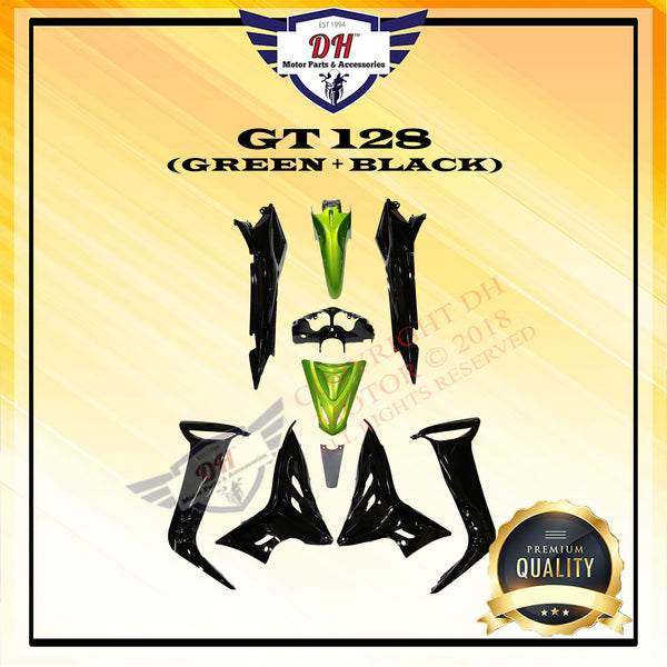 GT 128 COVER SET MODENAS GT128 (GREEN + BLACK) FULL SET