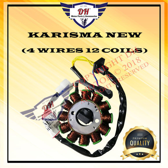 KARISMA NEW (4 WIRES 12 COILS) FUEL COIL / MAGNET STARTER COIL MODENAS