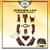 KRISS 110 COVER SET (DRMK RED) MODENAS