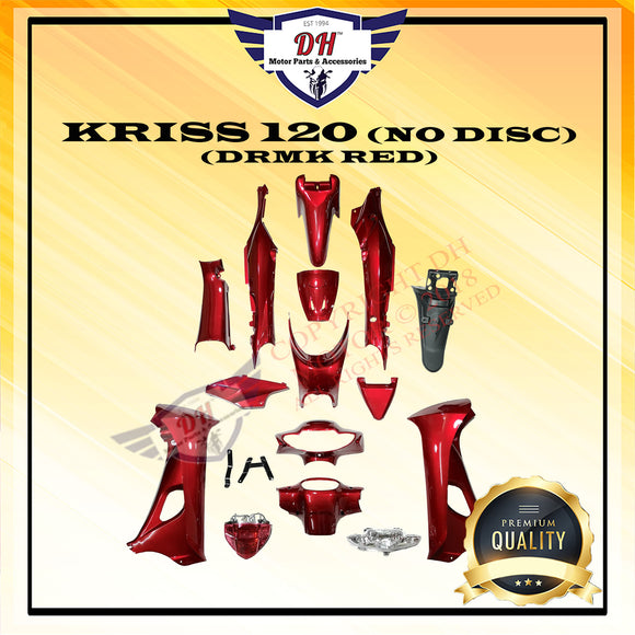 KRISS 120 (NO DISC) COVER SET MODENAS (DRMK RED), KRISS 110 MODIFIED TO KRISS 120 FULL SET