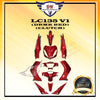 LC135 V1 COVER SET YAMAHA LC (DRMK RED)