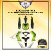LC135 V1 COVER SET YAMAHA LC (LGM6 GREEN + BLACK)