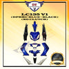 LC135 V1 COVER SET YAMAHA LC (DPBMC BLUE + BLACK)