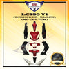 LC135 V1 COVER SET YAMAHA LC (DRMK RED + BLACK)