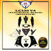 LC135 V4 (ORIGINAL) COVER SET YAMAHA LC (FLAT BLACK) (MATT BLACK) FULL SET, WITH STICKER ORIGINAL