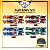 LC135 V1 STICKER BODY CHROME YAMAHA LC 135 EXCITER (12) *Stripe