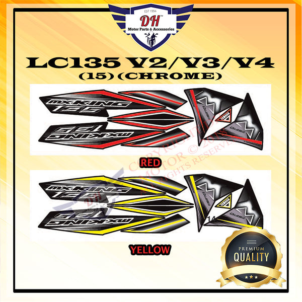LC135 V2 / V3 / V4 STICKER BODY YAMAHA LC 135 MX KING VIETNAM (15) *Stripe