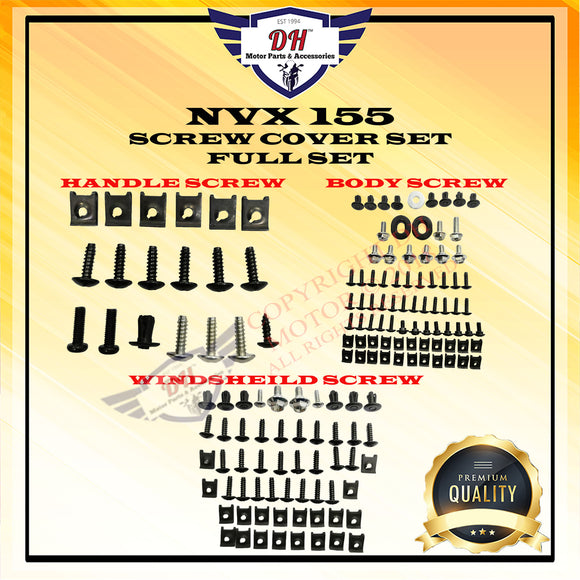 NVX 155 SCREW COVER SET YAMAHA FULL SET