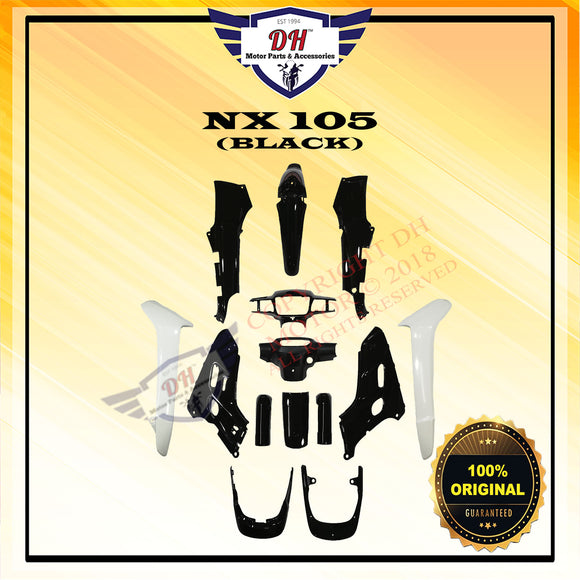NX 105 (BSH) COVER SET (BLACK) FULL SET HONDA