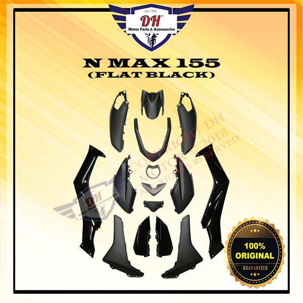 N MAX 155 (ORIGINAL) COVER SET YAMAHA NMAX (FLAT BLACK) (MATT BLACK) FULL SET