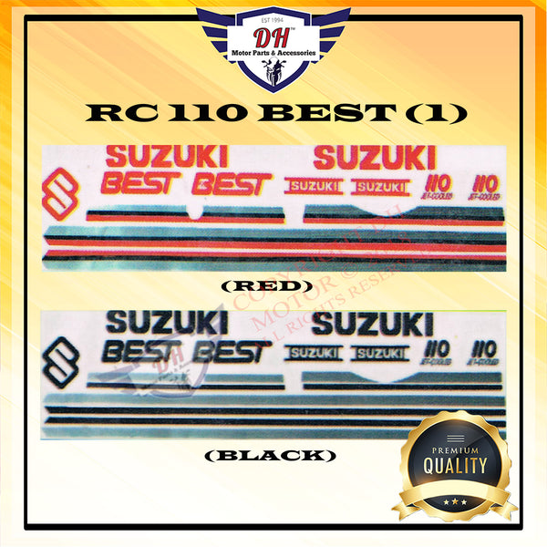RC 110 BEST (1) STICKER BODY STRIPE SUZUKI