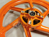 RS 150 SPORT RIM WITH BUSH AND BEARING 6 SPOKE 160 X 185 X 17 (ORANGE) HONDA