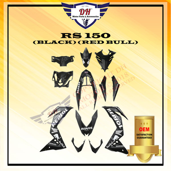 RS 150 (OEM) COVER SET HONDA RS150R WINNER (BLACK , RED BULL) FULL SET