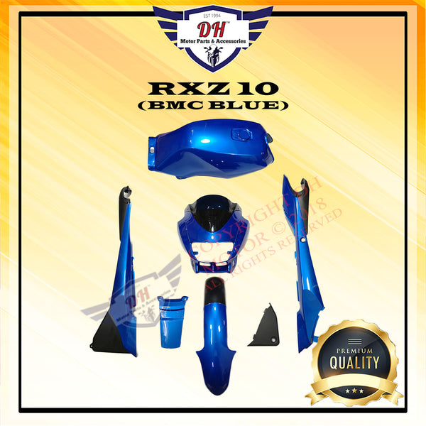 RXZ 10 CATALYZER COVER SET YAMAHA CATAL (BMC BLUE) FULL SET