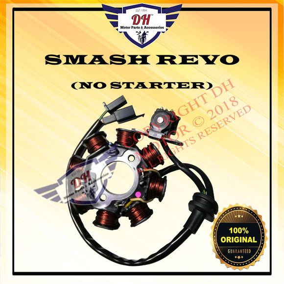 SMASH REVO (NO STARTER) (ORIGINAL) FUEL COIL / MAGNET STARTER COIL SUZUKI