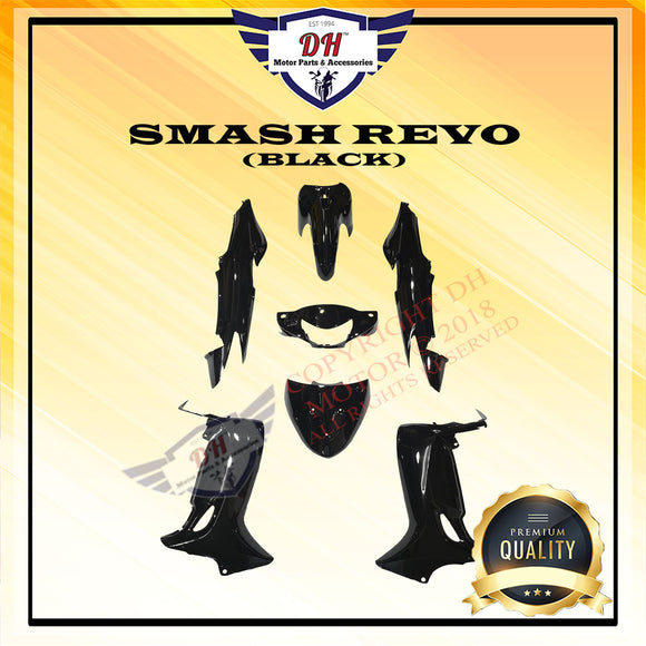 SMASH REVO COVER SET SUZUKI (BLACK)