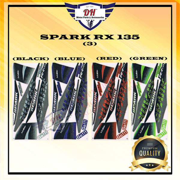 LC135 V1 SPARK RX135 (3) STICKER BODY STRIPE YAMAHA THAILAND