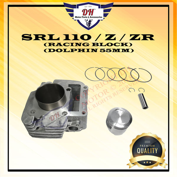 SRL 110 / Z / ZR (DOLPHIN) HIGH PERFORMANCE CYLINDER RACING BLOCK KIT (55MM) (IRON)
