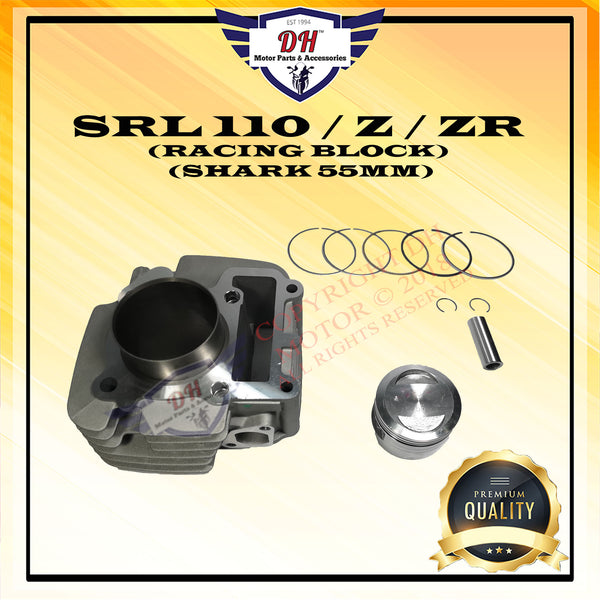 SRL 110 / Z / ZR (SHARK) HIGH PERFORMANCE CYLINDER RACING BLOCK KIT (55MM) (IRON)