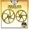 WAVE 100 / EX5 DREAM / 110 / 110 FI / WAVE 100 R / ALPHA(NO DISC) SPORT RIM WITH BUSH AND BEARING 6 SPOKE 140 X 160 X 17