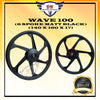 WAVE 100 / EX5 DREAM / 110 / 110 FI / WAVE 100 R / ALPHA(NO DISC) SPORT RIM WITH BUSH AND BEARING 6 SPOKE 140 X 160 X 17