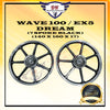 WAVE 100 / EX5 DREAM / 110 / 110 FI / WAVE 100 R / ALPHA(NO DISC) SPORT RIM WITH BUSH AND BEARING 7 SPOKE 140 X 160 X 17