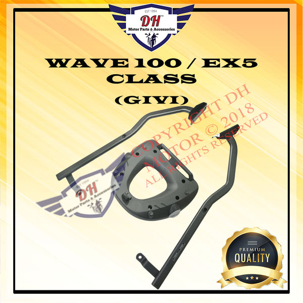 WAVE 100 / EX5 CLASS MONORACK J SINGAPORE LUGGAGE BOX RACK GIVI / HLD HONDA